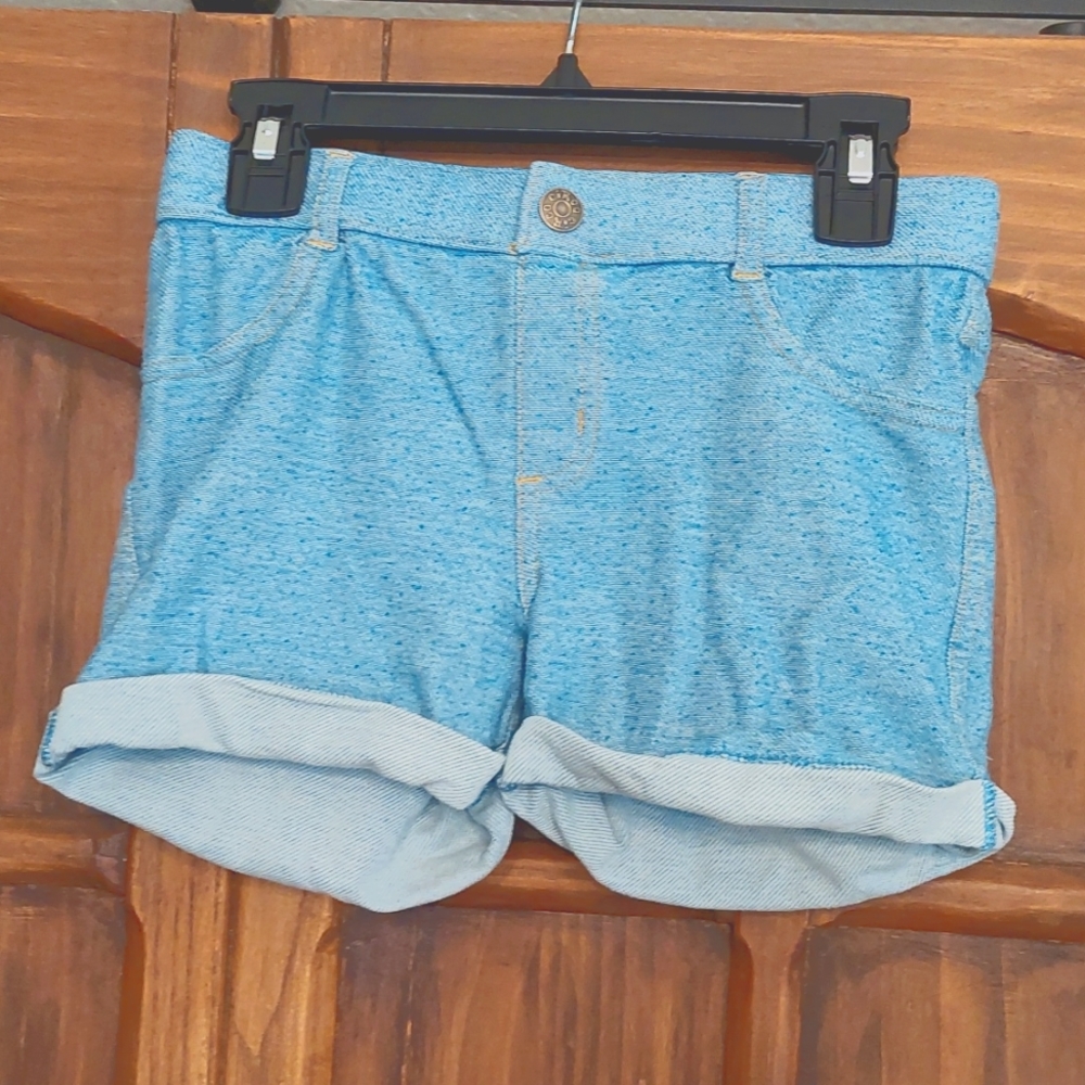 Blue Fabric Shorts